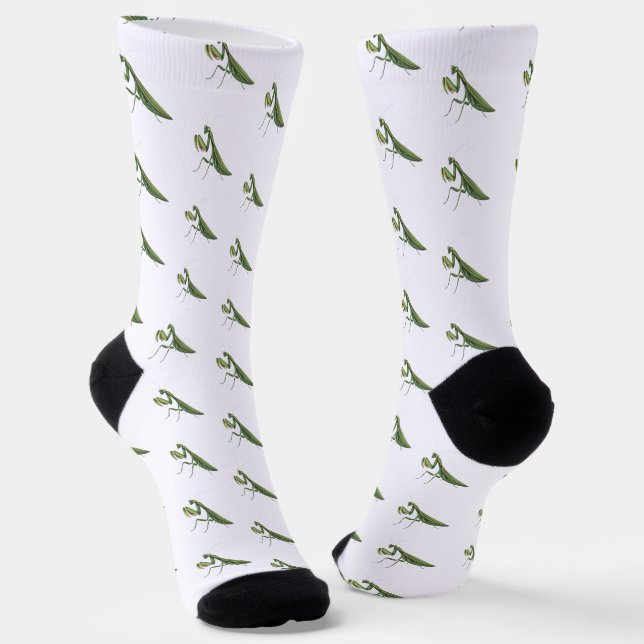 Illustrated Praying Mantis Socken (Gewinkelt)