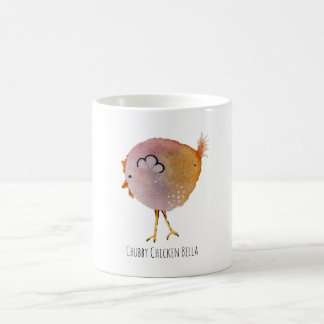 Illustratie chubby chicken Bella Kaffeetasse