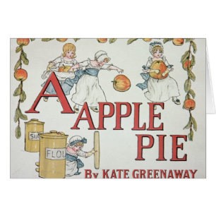 Illustration "A" 'vom Apfelkuchen Alphabet