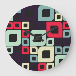 Illustration abstrakter Geometrie, computergestütz Große Wanduhr