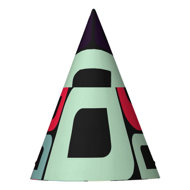 Illustration abstrakter Geometrie, computergestütz Partyhütchen (Vorderseite)