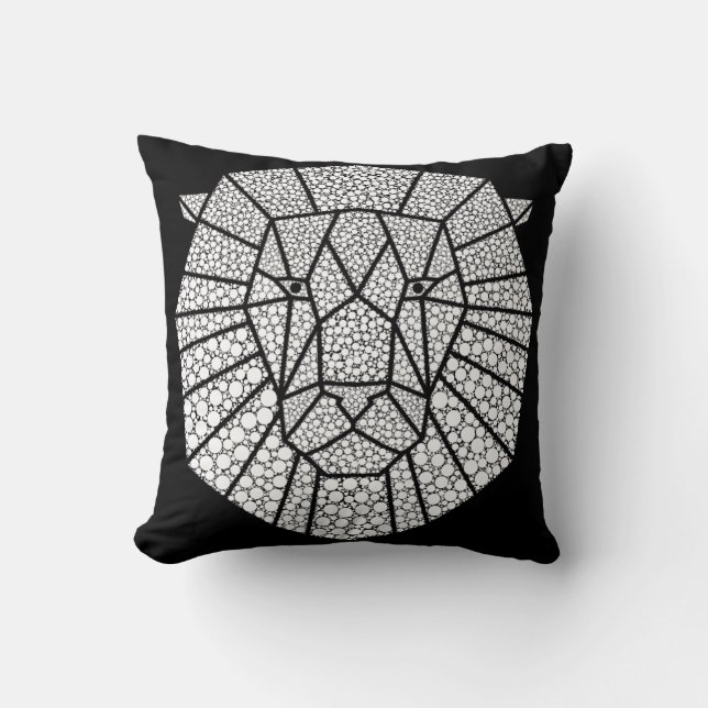 Illustration Abstrakter Kunst Kissen (Vorderseite)