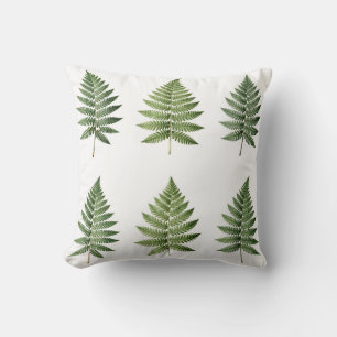 Illustration alter botanischer Farnblätter Kissen