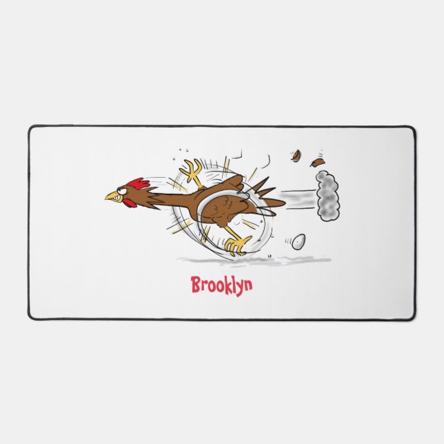 Illustration amusante de poulet cool (Recto)