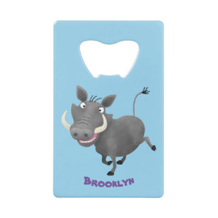 Illustration amusante d'un cochon de phacochère af