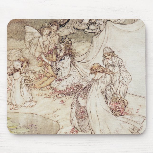 Illustration Arthurs Rackham | für Märchen, Fa Mousepad (Vorne)
