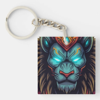 Illustration artistique du lion majestueux et du h