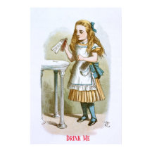 Illustration aus dem Kinderzimmer Alice - Trink ic