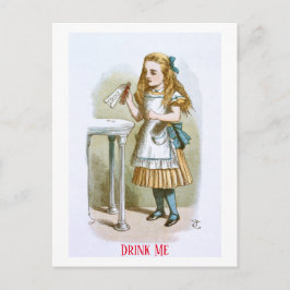 Illustration aus dem Kinderzimmer Alice - Trink ic Postkarte