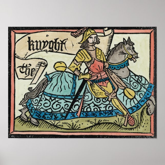 Illustration aus "The Canterbury Tales" Poster (Vorne)
