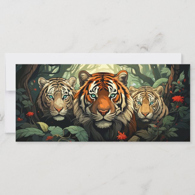 Illustration benutzerdefinierter Text-Tiger (Vorderseite)