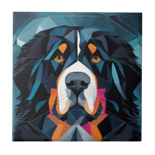 Illustration bernese Gebirgsblau Hintergrund Fliese