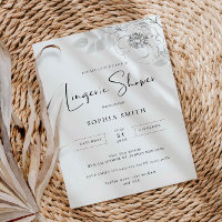 Illustration Botanique Lingerie Douche Invitation