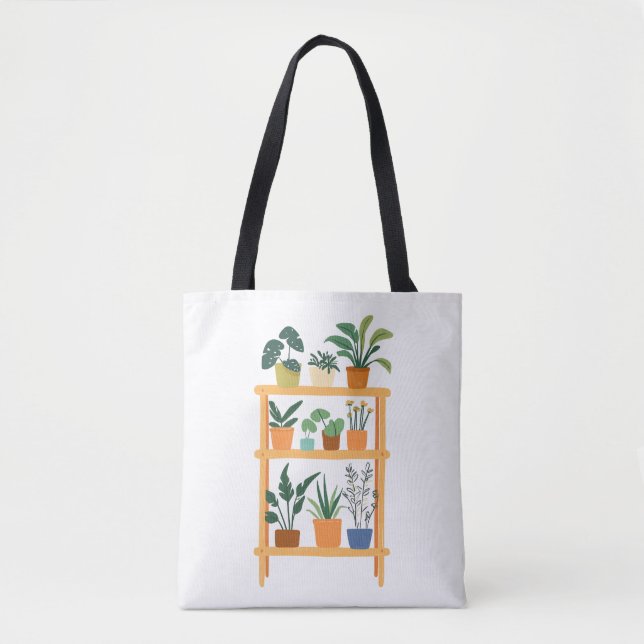 Illustration charmanter gepunkteter Pflanze Tasche (Vorderseite)