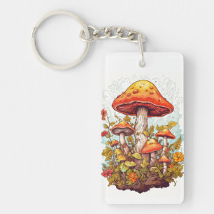 Illustration créative de forêt de champignons