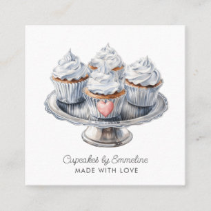 Illustration Cupcake Baker Carte de visite