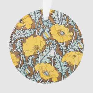 illustration d'art pavot fleur jaune