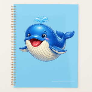 Illustration de baleine mignonne aux grands yeux A