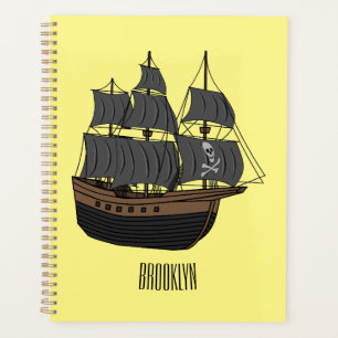 Illustration de bateau pirate