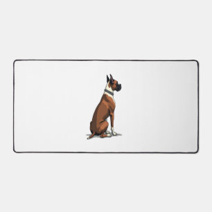 Illustration de Boxer Vintage vu de dos Marron W