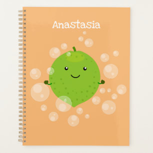 Illustration de bulles de chaux vert mou