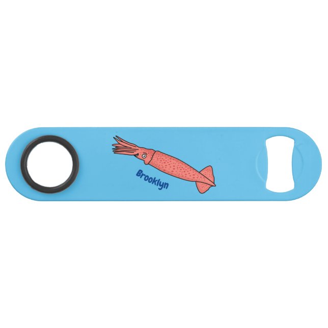 Illustration de calamar rose (Devant (Horizontal))