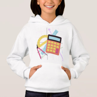 Illustration de calculatrice mignonne et de fourni