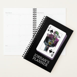 Illustration de carte à jouer Joker et Batman Piqu