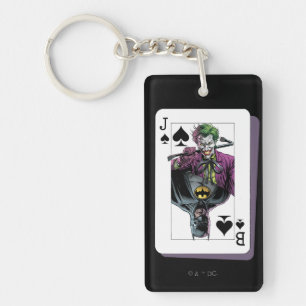 Illustration de carte à jouer Joker et Batman Piqu