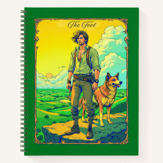 Illustration de carte de tarot, Journal le Mat