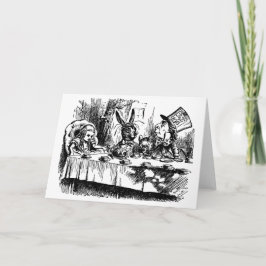 Illustration de carte de voeux Alice au pays des m