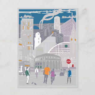 Illustration de carte postale Manchester
