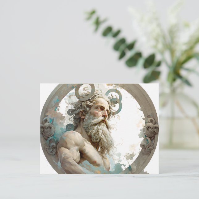 Illustration de carte postale Zeus (Debout devant)