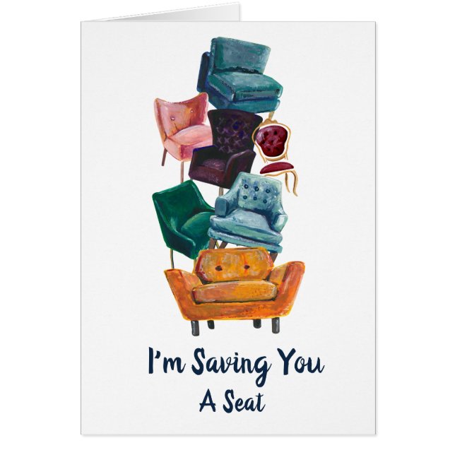 Illustration de chaises empilées Vogue & tendance (Devant)