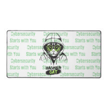 Illustration de chat hacker mignon – Cadeau de cyb