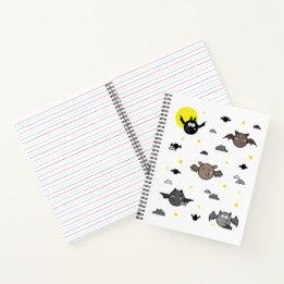 Illustration de chauve-souris adorable | Cahier à