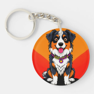 Illustration de chien de dessin animé joyeux