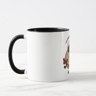 Illustration de chien romantique Tasse à café bico