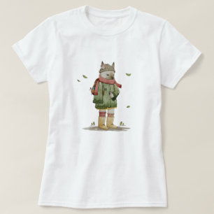 Illustration de design de chat mignon - T-shirt