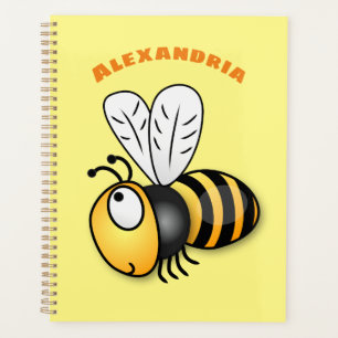 Illustration de dessin animé d'abeilles joyeux