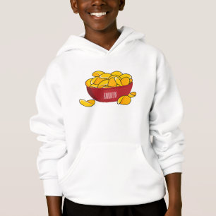 Illustration de dessin animé de chips de pomme de 