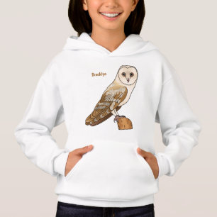 Illustration de dessin animé d'oiseau chouette eff