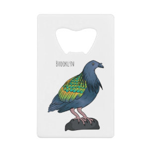 illustration de dessin animé d'oiseau pigeon de Ni