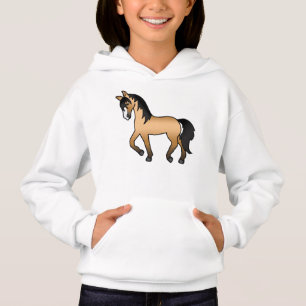 Illustration de dessin animé mignon de cheval trot