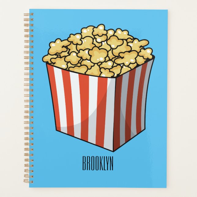 Illustration de dessin animé Popcorn (Devant)