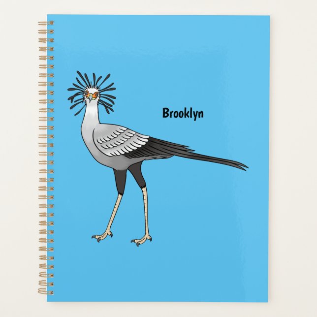Illustration de dessin du secrétaire pour oiseaux (Devant)