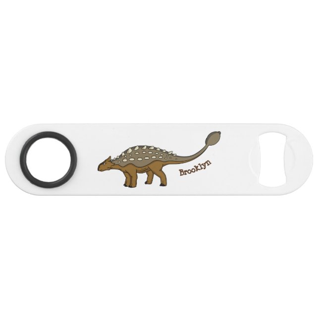 Illustration de dinosaure blindé Ankylosaurus (Devant (Horizontal))
