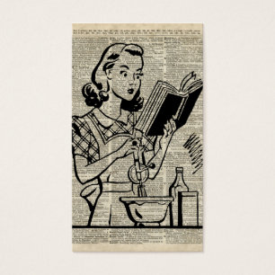 Illustration de fille de cuisine au-dessus de page