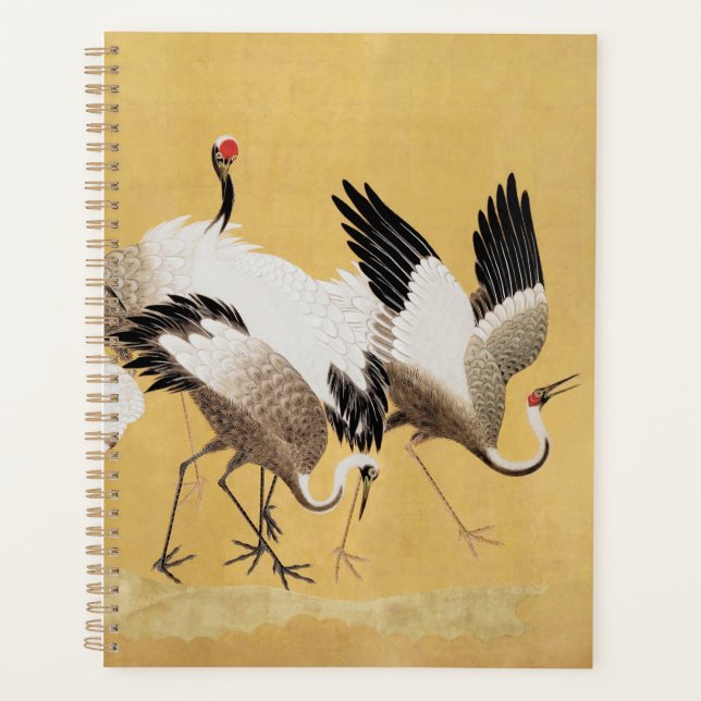 Illustration de grue japonaise Planificateur d'imp (Devant)