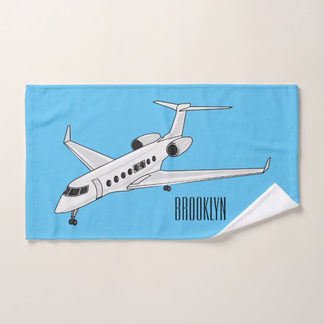 Illustration de jet privé (Serviette à main)